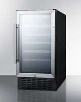SUMMIT  18" Wide Built-In Wine Cellar, ADA Compliant - Black (SWC1840BADA)