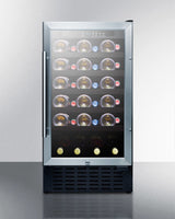 SUMMIT  18" Wide Built-In Wine Cellar, ADA Compliant - Black (SWC1840BADA)