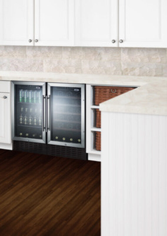 Summit 18" Wide Built-In Wine Cellar, ADA Compliant - Glass (SWC1840BADA)