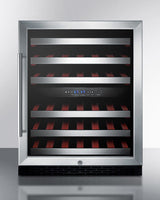 SUMMIT  24" Wide Built-In Wine Cellar, ADA Compliant - Black (SWC530BLBISTADA)