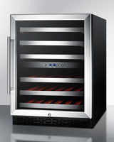 SUMMIT  24" Wide Built-In Wine Cellar, ADA Compliant - Black (SWC530BLBISTADA)
