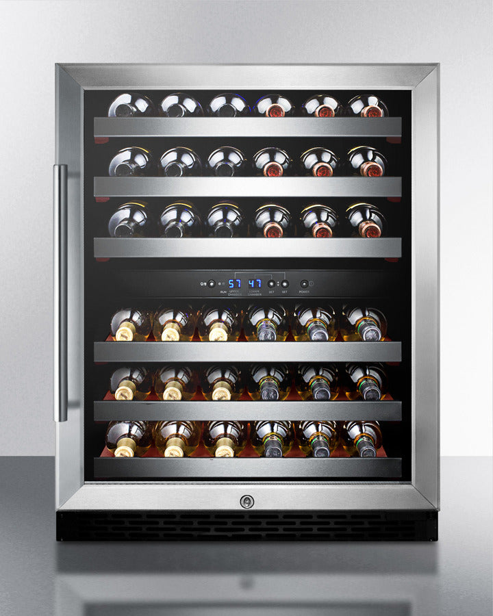SUMMIT  24" Wide Built-In Wine Cellar, ADA Compliant - Black (SWC530BLBISTADA)