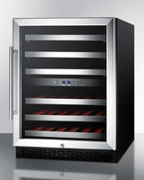 SUMMIT  24" Wide Built-In Wine Cellar, ADA Compliant - Black (SWC530BLBISTADA)