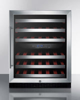 SUMMIT  24" Wide Built-In Wine Cellar, ADA Compliant - Black (SWC530BLBISTADA)