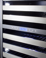 SUMMIT  24" Wide Dual-Zone Wine Cellar - Black (SWCP2163)