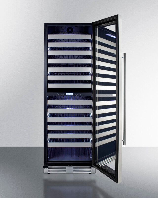 Summit 24" Wide Dual-Zone Wine Cellar - Black (SWCP2163)