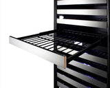SUMMIT  24" Wide Dual-Zone Wine Cellar - Black (SWCP2163)