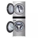 LG Studio  Washtower™ Smart Front Load 5.0 Cu. Ft. Washer And 7.4 Cu. Ft. Gas Dryer With Center Control® - Noble Steel (SWWG50N3)