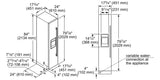 Thermador Built-in Freezer Column 18"  External Ice & Water Dispenser  Left Hinge - Panel Ready (T18ID905LP)