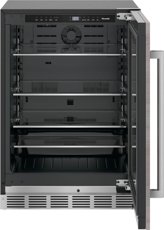 THERMADOR  Freedom® Under Counter Refrigerator With Glass Door 24'' Panel Ready, Right Hinge - Panel Ready (T24UR905RP)