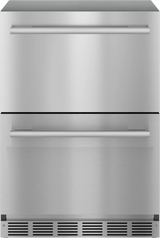 Thermador  Freedom® Under Counter Double Drawer Refrigerator 24'' Masterpiece® - Stainless Steel (T24UR915DS)