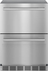 THERMADOR  Freedom® Under Counter Double Drawer Refrigerator 24'' Masterpiece® - Stainless Steel (T24UR915DS)