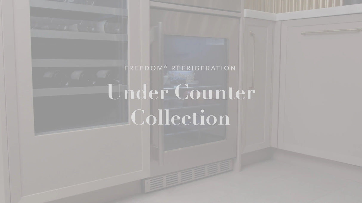 Thermador  Freedom® Under Counter Refrigerator With Glass Door 24'' Professional , Left Hinge - Stainless Steel (T24UR925LS)