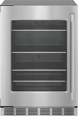 Thermador  Freedom® Under Counter Refrigerator With Glass Door 24'' Professional , Left Hinge - Stainless Steel (T24UR925LS)