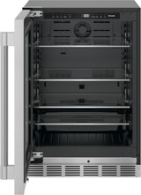 THERMADOR  Freedom® Under Counter Refrigerator With Glass Door 24'' , Left Hinge - Stainless Steel (T24UR925LS)