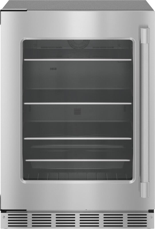 Thermador Freedom Under Counter Refrigerator with Glass Door 24" Professional Left Hinge - Stainless Steel (T24UR925LS)