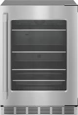 THERMADOR  Freedom® Under Counter Refrigerator With Glass Door 24'' Professional , Right Hinge - Stainless Steel (T24UR925RS)
