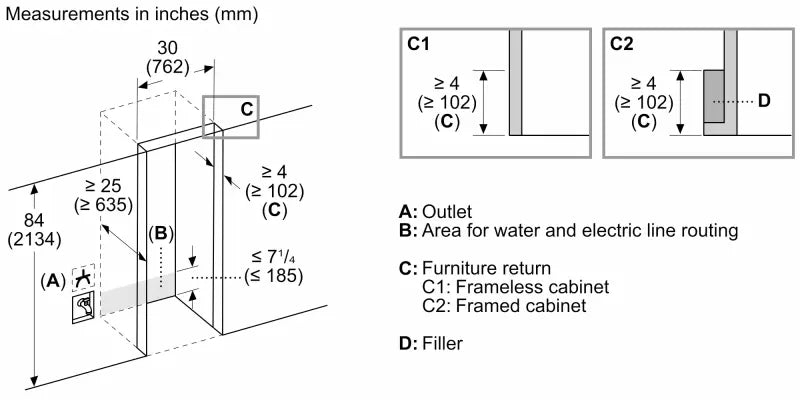 Thermador  30" Built-in Bottom Freezer 2-Drawer - Not Applicable (T30IB100SP)