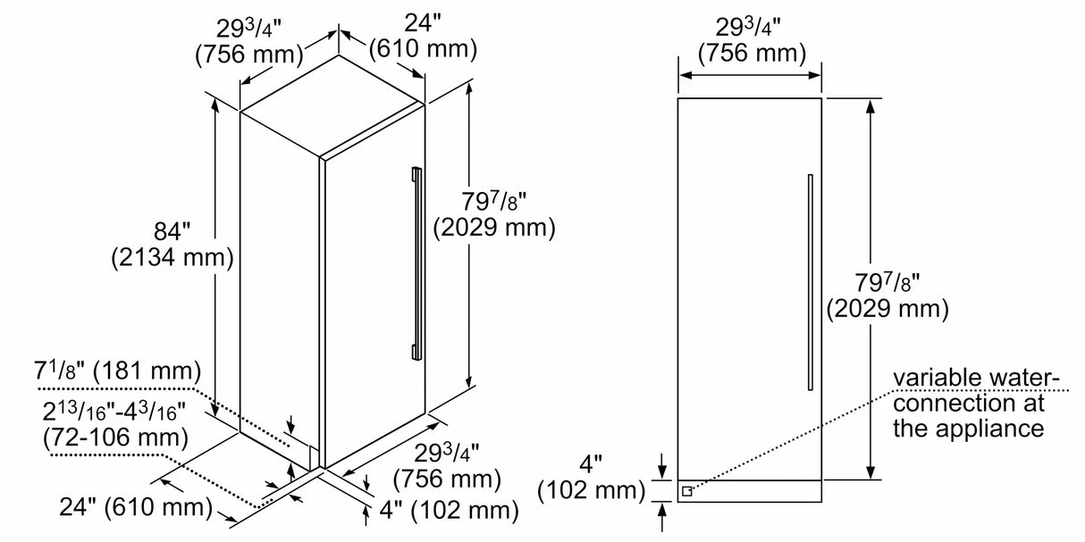 THERMADOR  Freedom® Built-in Freezer Column 30'' Panel Ready - Panel Ready (T30IF905SP)