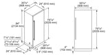 Thermador 30IN BI Fresh Food, E-Star - Panel Ready (T30IR902SP)