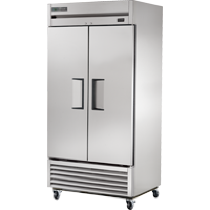True Commercial  Reach-In Solid Swing Door Refrigerator with Hydrocarbon Refrigerant - Stainless Steel (T35HC)