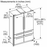 THERMADOR  Freedom® Built-in French Door Bottom Freezer Professional - Stainless Steel (T48BT120NS)