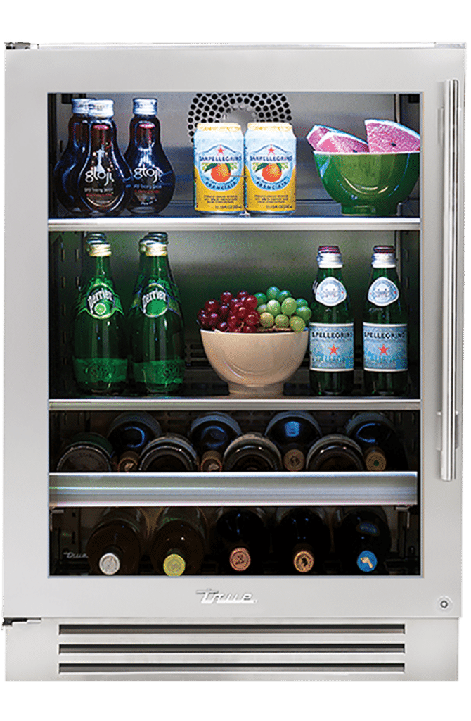 True Residential  24″ Beverage Center Stainless Glass - Stainless Steel (TBC24LSGC)