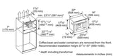 THERMADOR  Built-in Coffee Machine , Removable Water Tank - Stainless Steel (TCM24TS)