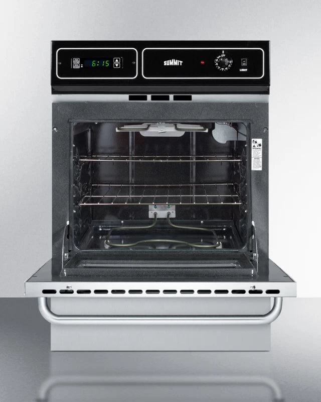 Summit 24" Wide Electric Wall Oven - Stainless Steel (TEM721BKW)