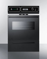 Summit 24" Wide Electric Wall Oven - Black (TEM721DK)