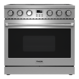 THOR KITCHEN  36 Inch Contemporary Professional Electric Range Thor Kitchen - Stainless Steel (ARE36)