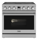 THOR KITCHEN  36 Inch Contemporary Professional Electric Range Thor Kitchen - Stainless Steel (ARE36)