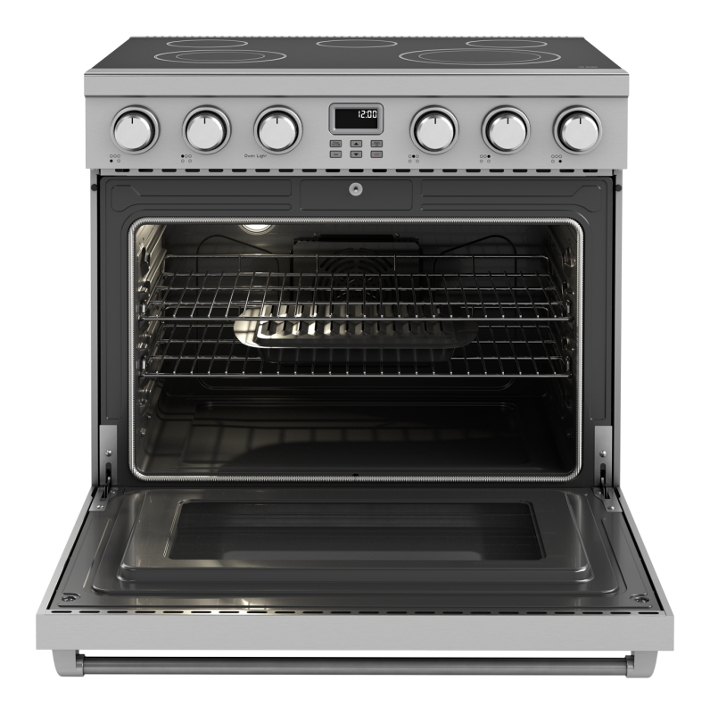 THOR KITCHEN  36 Inch Contemporary Professional Electric Range Thor Kitchen - Stainless Steel (ARE36)