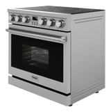 THOR KITCHEN  36 Inch Contemporary Professional Electric Range Thor Kitchen - Stainless Steel (ARE36)
