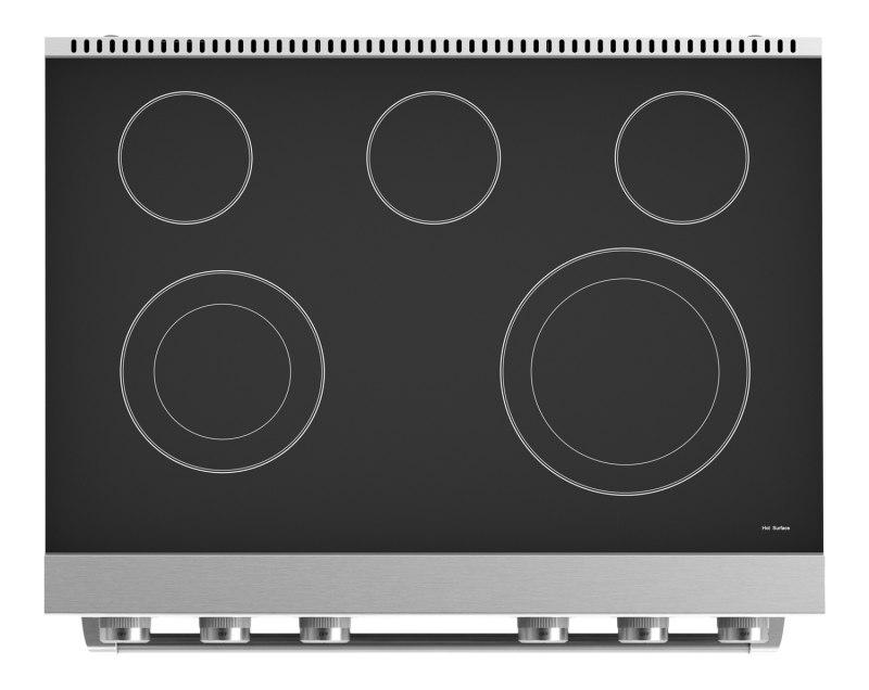 THOR KITCHEN  36 Inch Contemporary Professional Electric Range Thor Kitchen - Stainless Steel (ARE36)