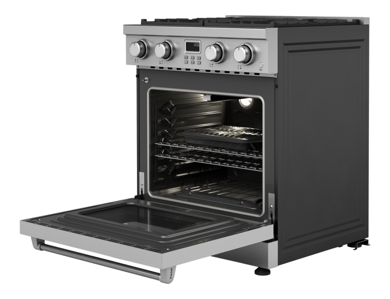 Thor Kitchen  30 Inch Contemporary Professional Liquid Propane Range Thor Kitchen - Stainless Steel (ARG30LP)