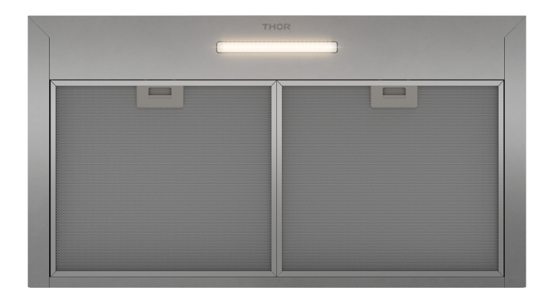 THOR KITCHEN  36 Inch Contemporary Wall Mount T-shape Range Hood - Stainless Steel (ARH36T)