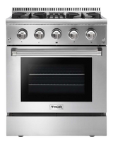 Thor Kitchen  30 Inch Professional Dual Fuel Range - Stainless Steel (HRD3088U)