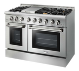 Thor Kitchen  48 Inch Dual Fuel Range in Stainless Steel - Professional (Discontinued) - Stainless Steel (HRD4803U)