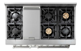 Thor Kitchen  48 Inch Dual Fuel Range in Stainless Steel - Professional (Discontinued) - Stainless Steel (HRD4803U)