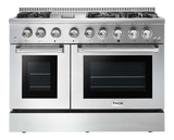 THOR KITCHEN  48 Inch Professional Dual Fuel Liquid Propane Range In Stainless Steel - Stainless Steel (HRD4803ULP)