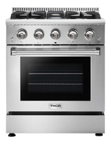 THOR KITCHEN  30-Inch Professional Liquid Propane Range - Other (HRG3080ULP)