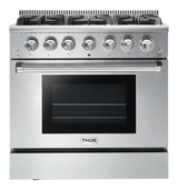 Thor Kitchen  36 Inch Professional Gas Range - Stainless Steel (HRG3618U)