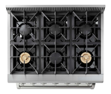 THOR KITCHEN  36-inch Professional Gas Range - Stainless Steel (HRG3618U)