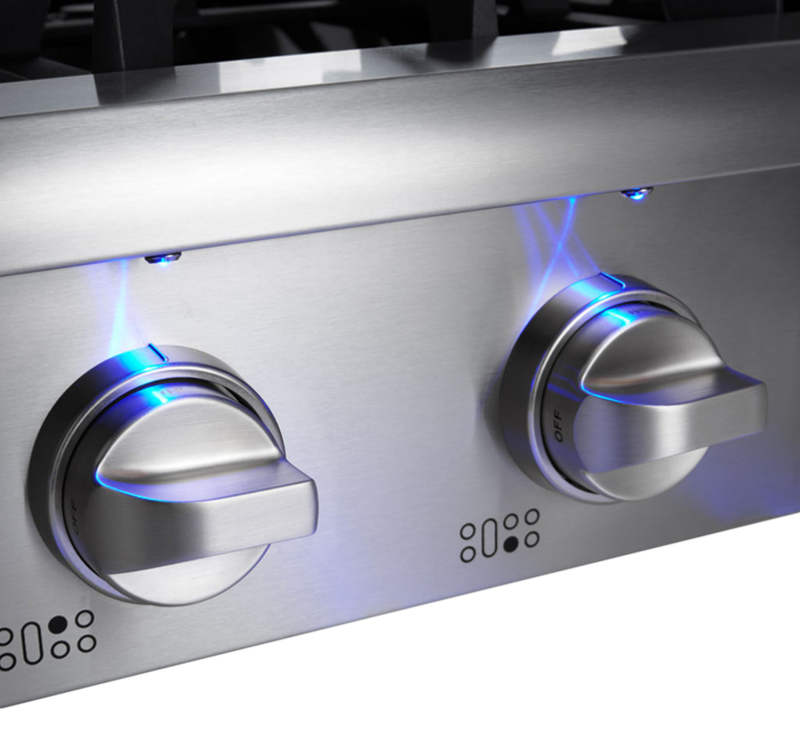 THOR KITCHEN  48-inch Professional Lp Rangetop - Stainless Steel (HRT4806ULP)