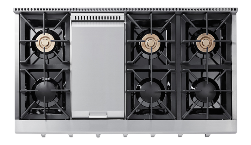 Thor Kitchen  48 Inch Professional Lp Rangetop Thor Kitchen - Stainless Steel (HRT4806ULP)