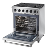 Thor Kitchen  30 Inch Gas Range, 5 Burner Convection Oven Thor Kitchen - Stainless Steel (LRG3001U)