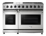 Thor Kitchen  48 Inch Gas Range, 6 Burner Griddle Double Oven Thor Kitchen - Stainless Steel (LRG4807U)