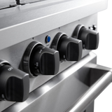Thor Kitchen  48 Inch Gas Range, 6 Burner Griddle Double Oven Thor Kitchen - Stainless Steel (LRG4807U)