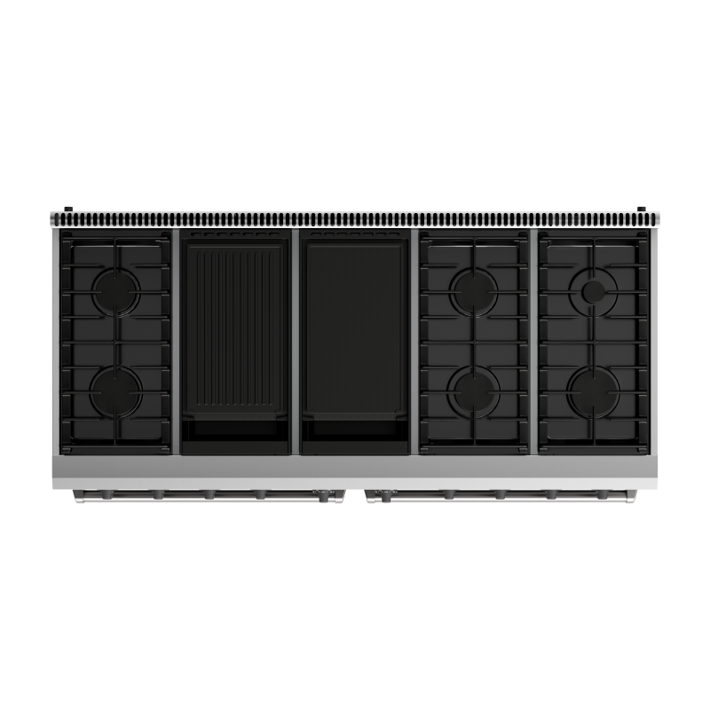 Thor Kitchen  60 Inch Liquid Propane Range, 8 Burner Double Oven - Stainless Steel (LRG60ELP)